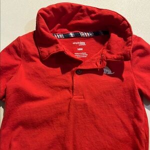 Simple Red Polo Shirt Classic Style